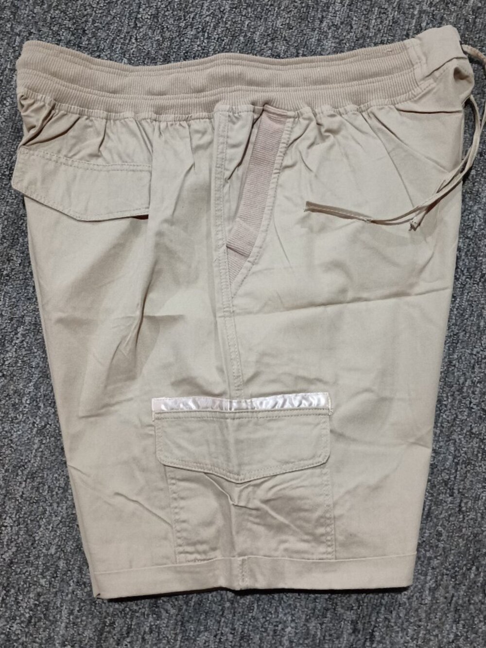 Women's Draw String Shorts Brown 6 Pockets 2XL (check measurements) NWOT